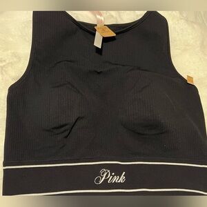 PINK Victoria's Secret Black and White Crop Top